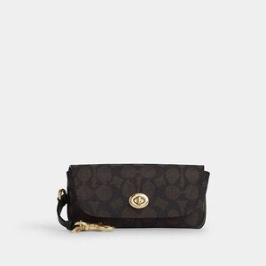 COACH~Sunglass Case In Signature Canvas